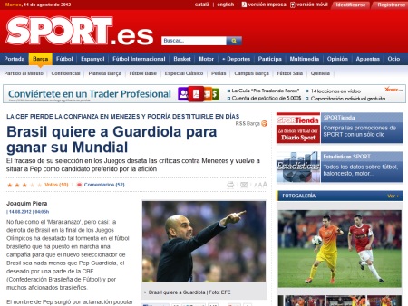 brasil quer guardiola